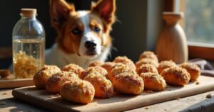 tierisch-sparen.de – Hundekekse aus Haferflocken frisch gebacken auf einem Teller