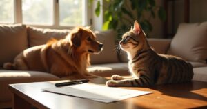 tierisch-sparen.de – Hund auf Sofa neben Sparschwein für OP-Versicherung oder Rücklagenkonto