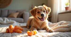 Hund mit strahlend sauberen Zähnen dank günstiger Hausmittel – Tipps von tierisch-sparen.de