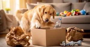 Tierisch Sparen zeigt Spielspaß mit Alltagsgegenständen für Haustiere wie Hund oder Katze zuhause